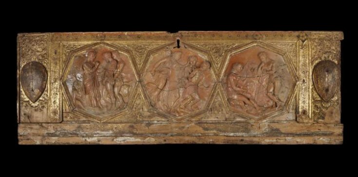 Panel with reliefs of the Condemnation of Adam and Eve, Expulsion from Paradise and Labours of Adam and Eve top image