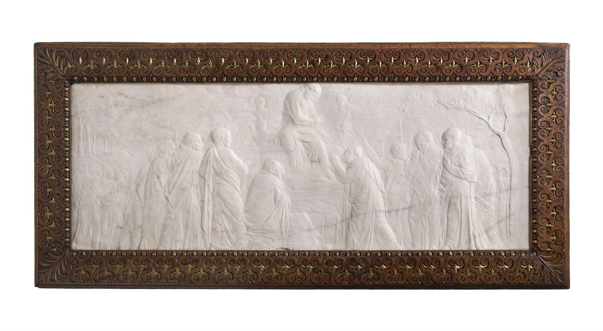 Ascension with Christ giving the Keys to St Peter, Donatello, ca. 1428-1430