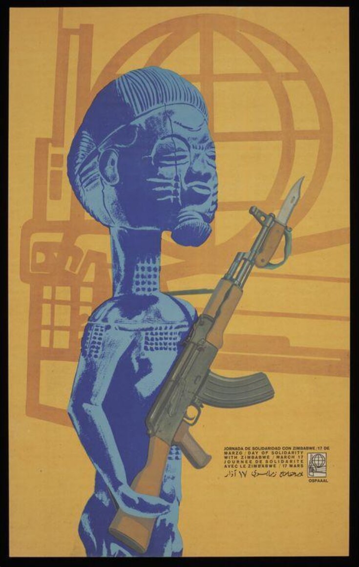 Zimbabwe Solidarity OSPAAAL poster image