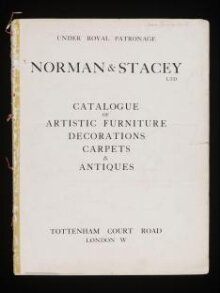 Catalogue of artistic furniture, decorations, carpets and antique thumbnail 1