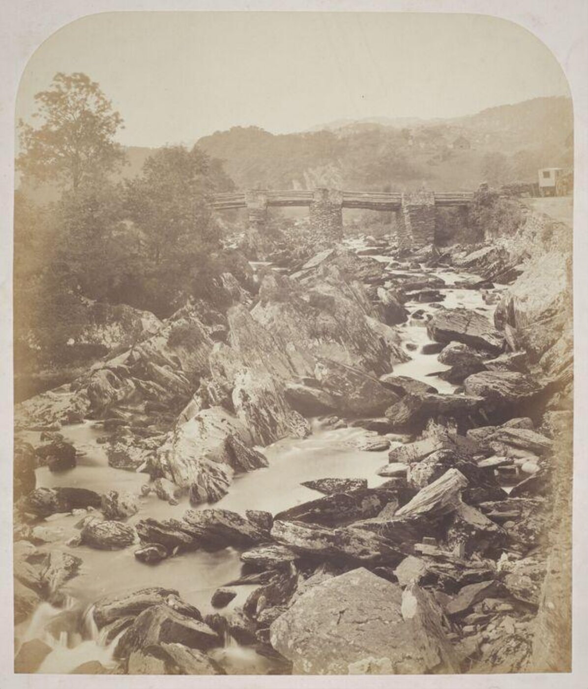 Roger Fenton, Pont y Pant, Bed of the Lledr