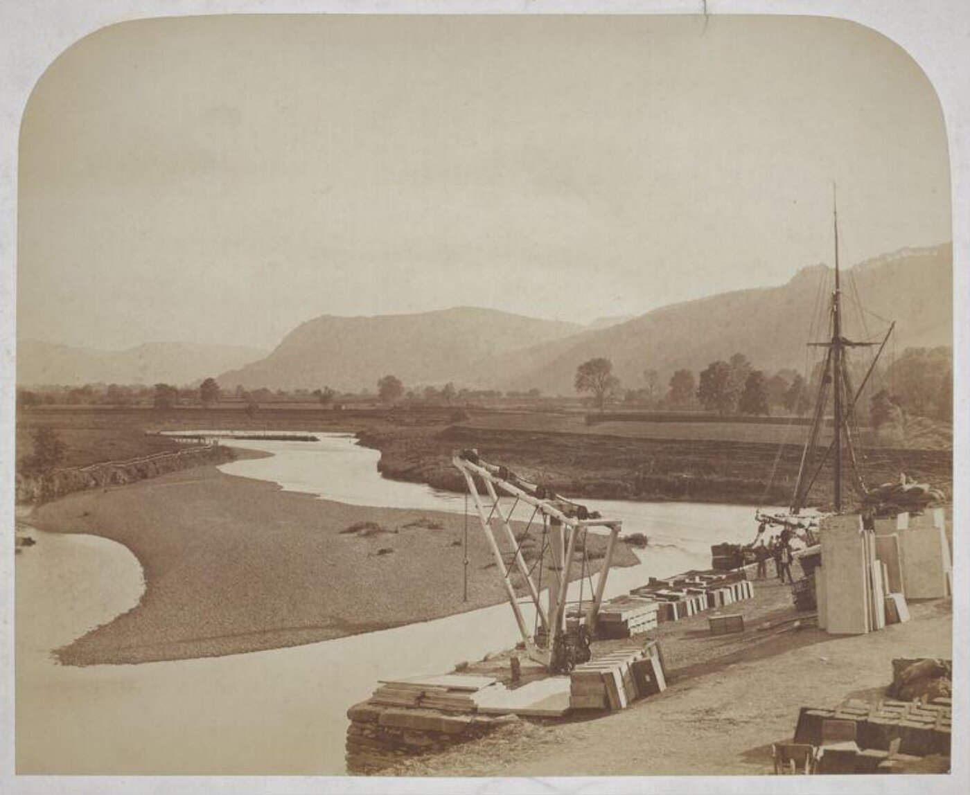 Roger Fenton, View from Trefriw, towards Llanrwst