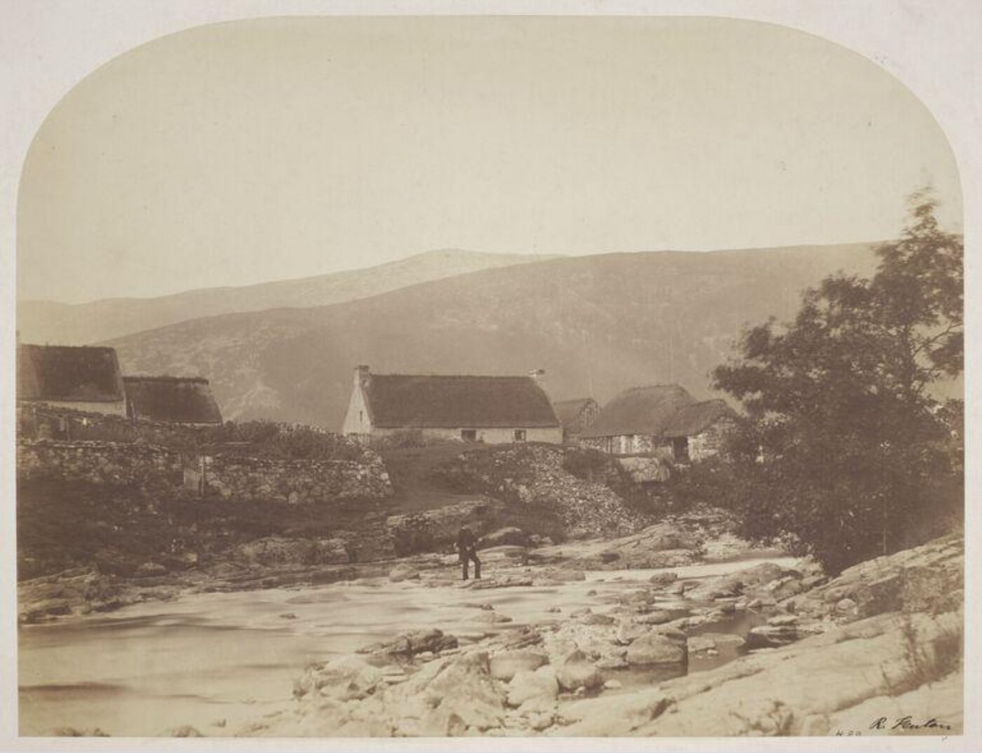 Roger Fenton, Angling on the Cluny, Braemar