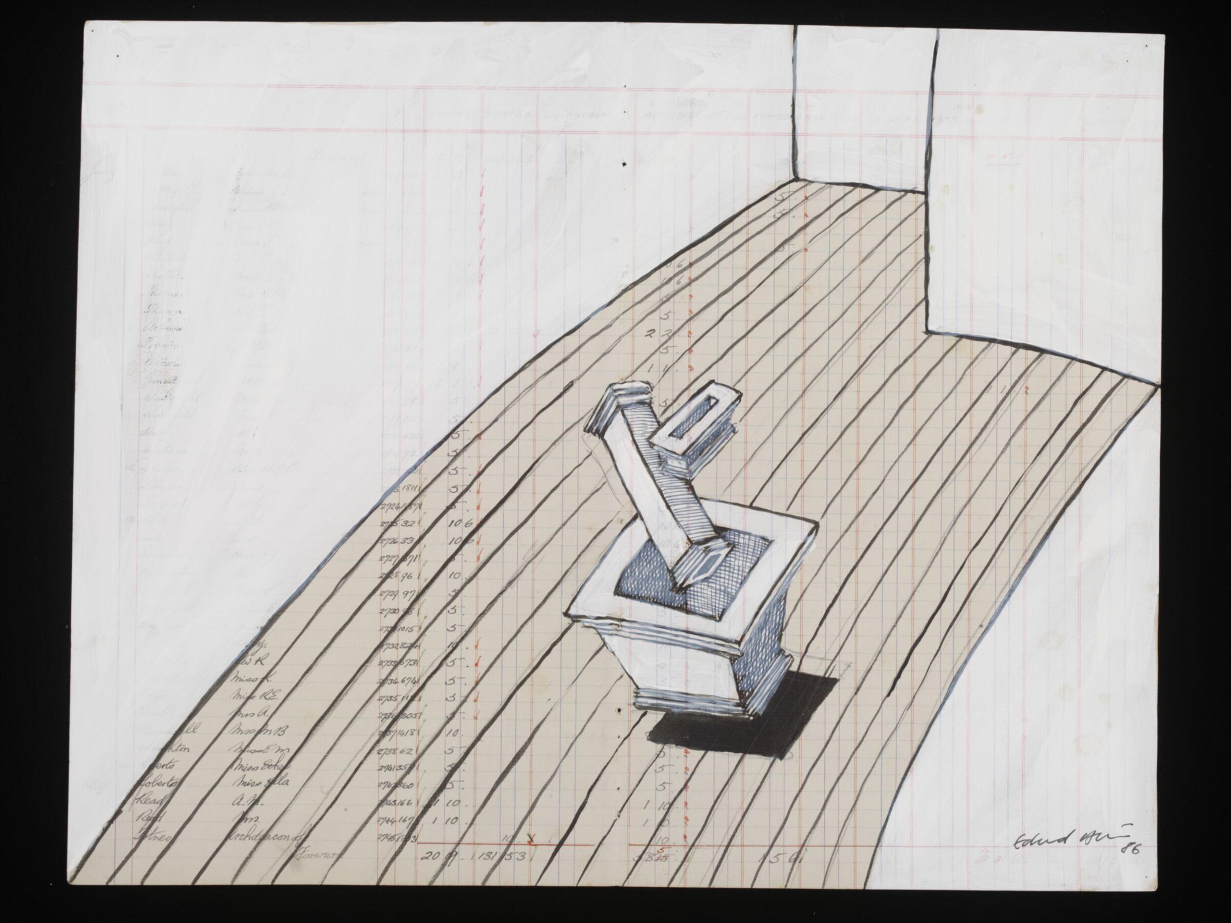 Drawing, Edward Allington