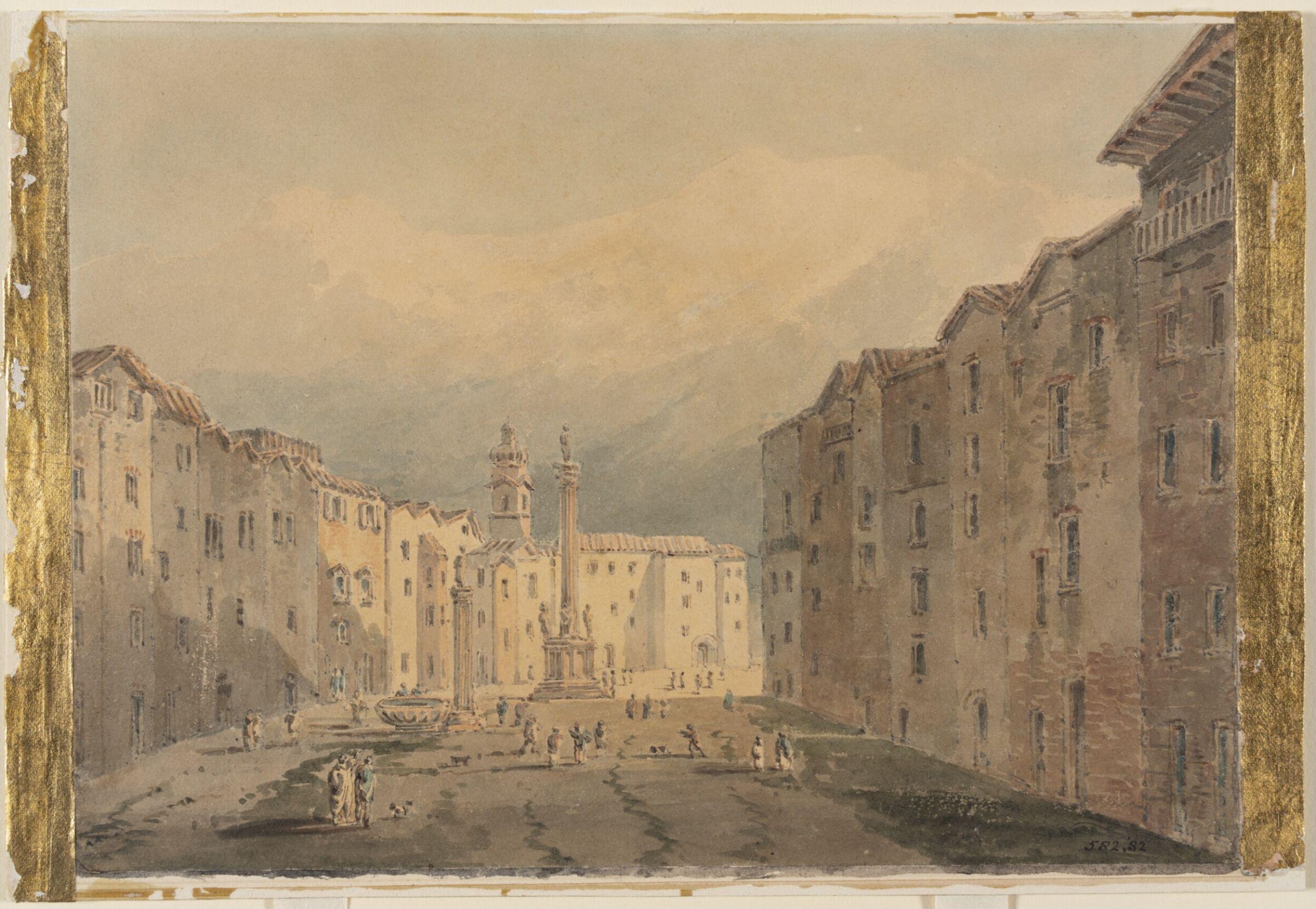 View at Innsbruck, Turner, ca. 1800-50