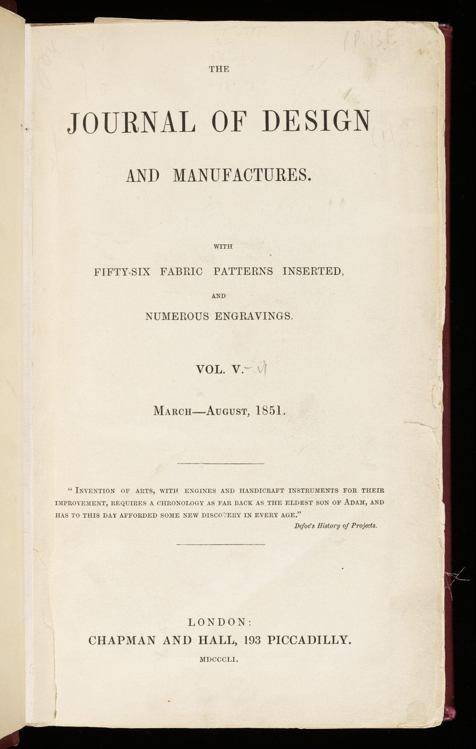 Journal of design and manufactures