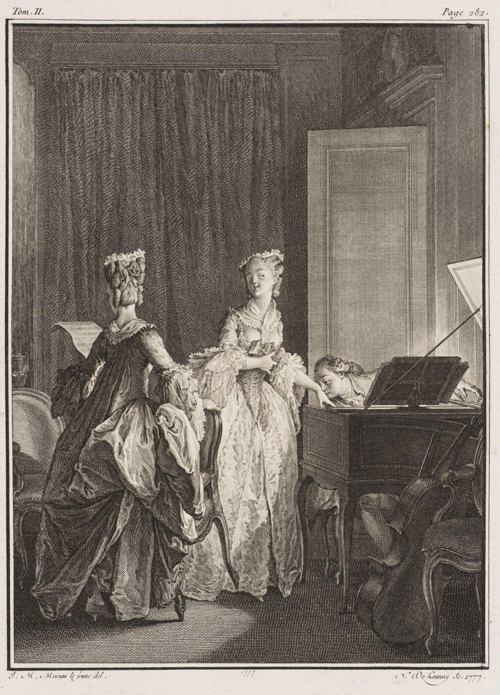 Jean-Michel Moreau, Le Clavecin