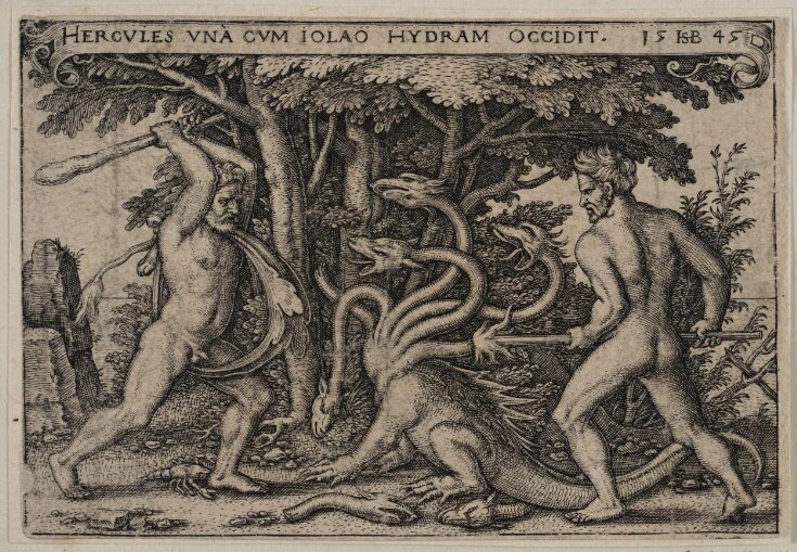 Hercules And Iolaus Kill The Lernean Hydra Beham V A Explore The Collections