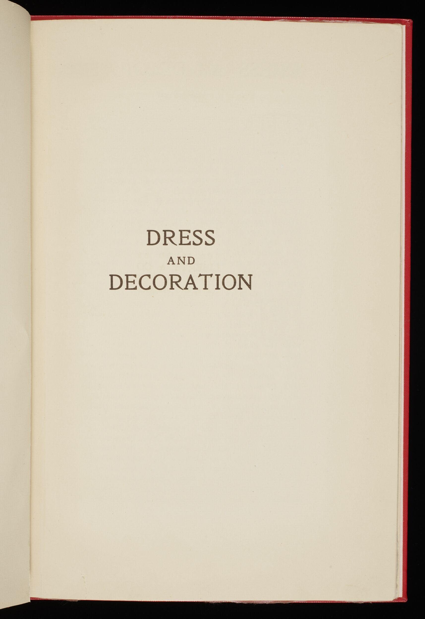 Dress and decoration
