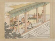 The Illustration of the Decade of Qing Miao, the Odes of Zhou, the Classic of Odes thumbnail 1