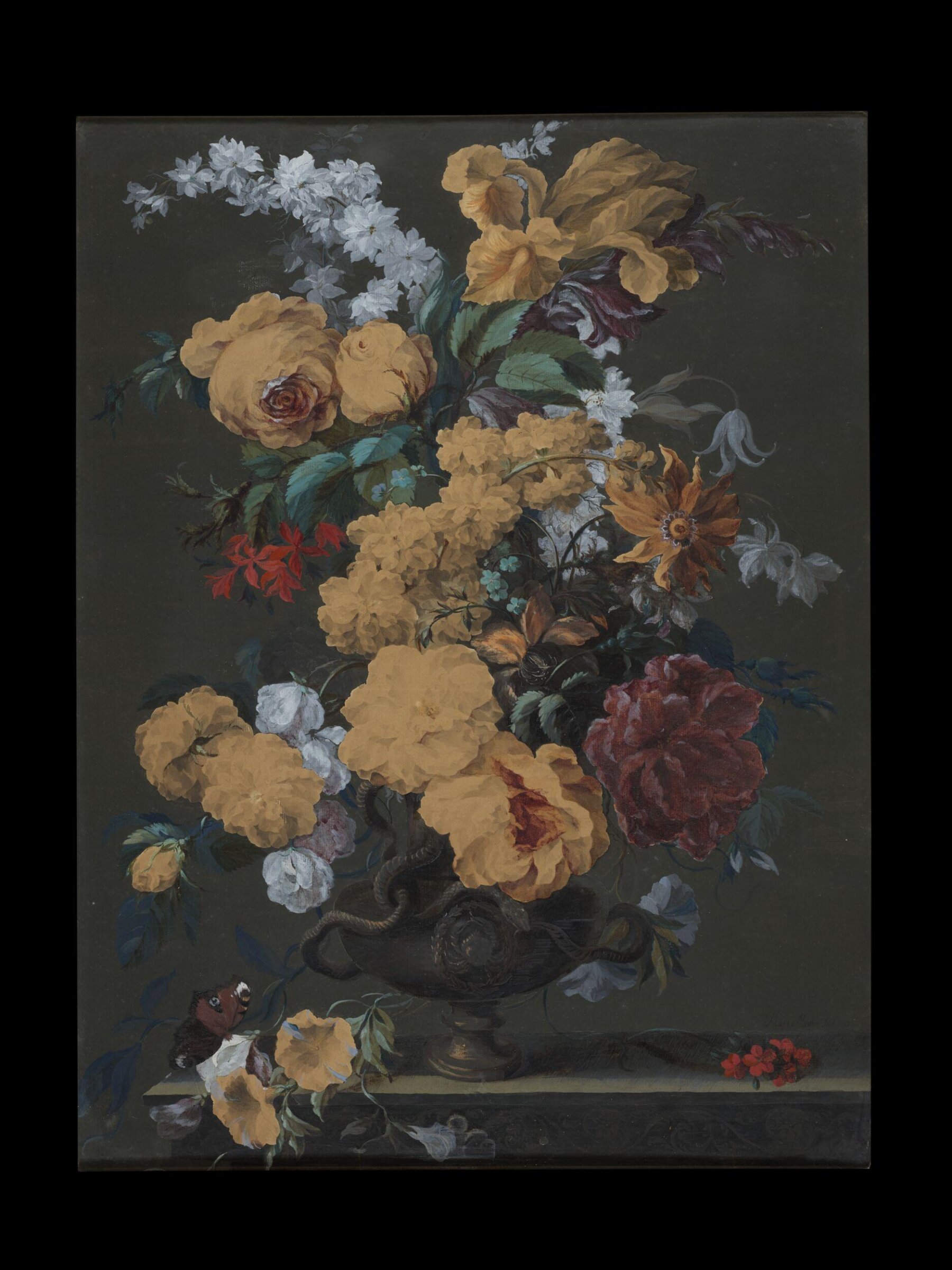 Flowers in a Vase, Mary Moser, 1767