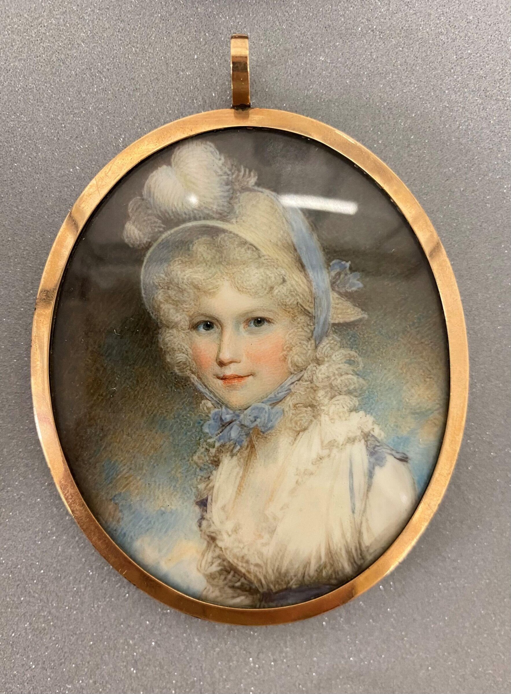 Portrait miniature of Mrs. Amelia Caroline Hadfield, née White, Samuel Shelley, ca. 1770-1808