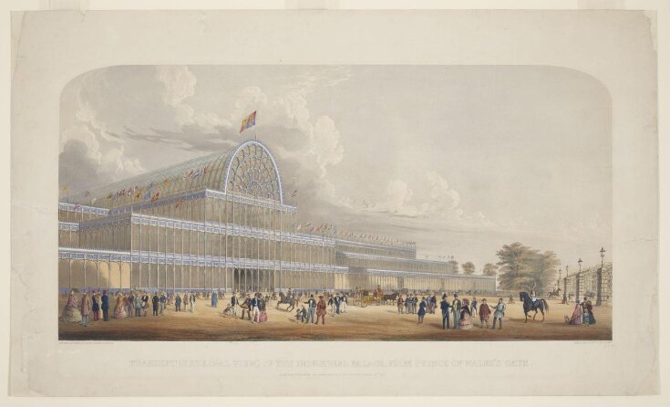 External View of the Transept of the Crystal Palace from the Prince of Wales Gate top image