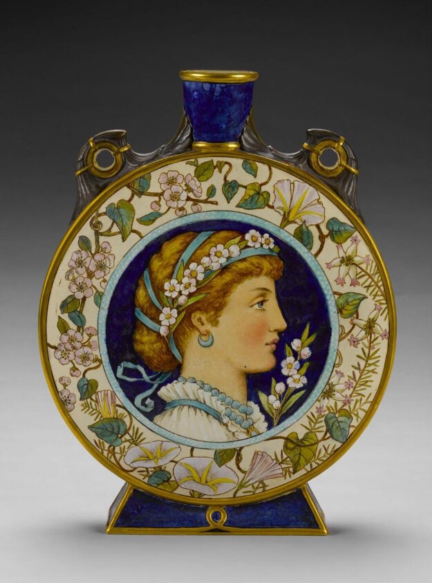 Pilgrim bottle (1872-3) by Jacob George Strutt