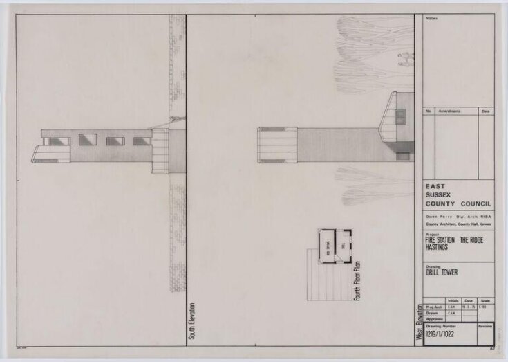 Architectural drawing of The Ridge Fire Station Catherine (Kate