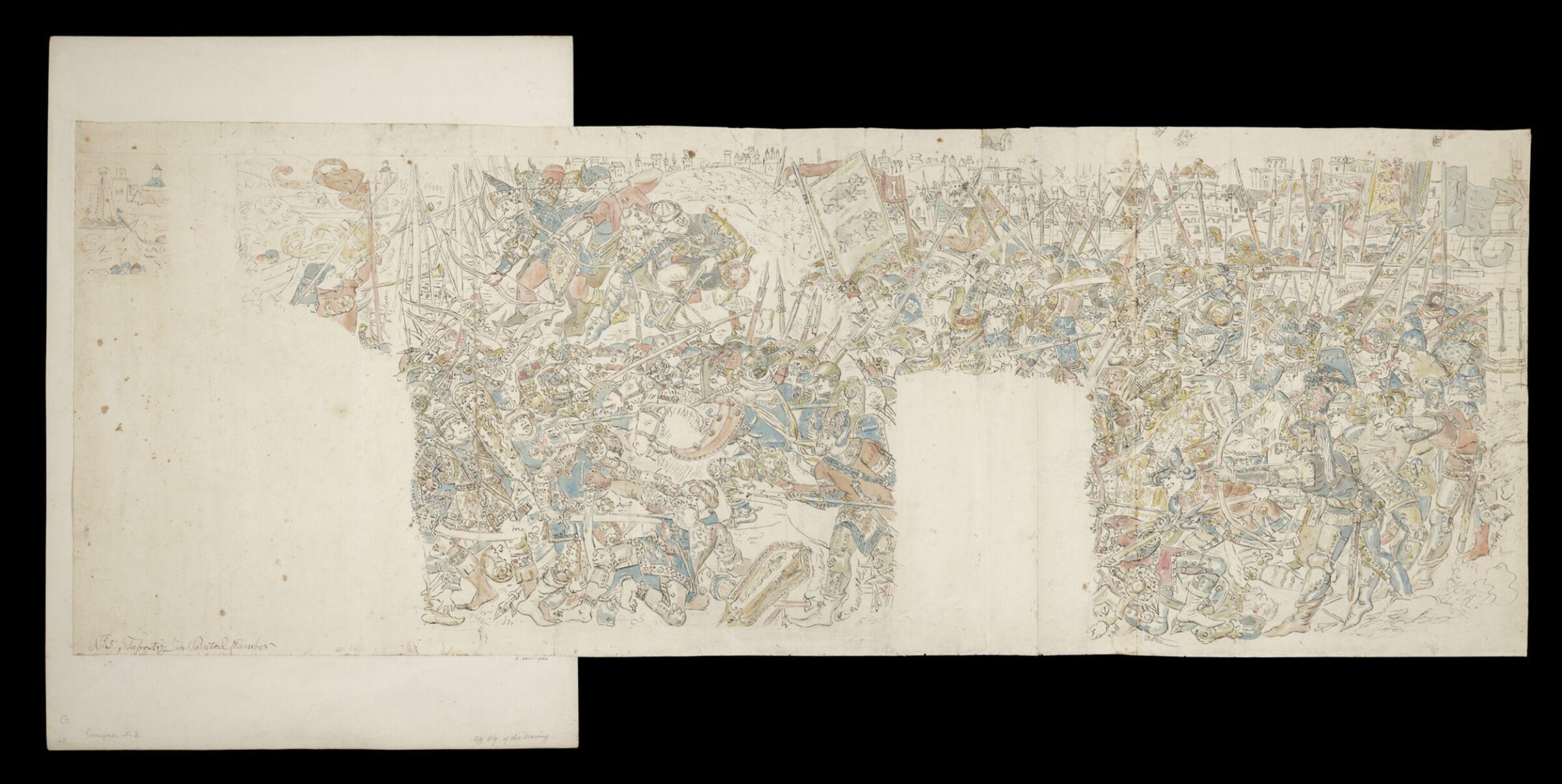 No 5 tapestry in Painted Chamber, John Carter, ca. 1790-1810
