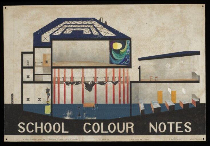 Architectural drawing (student work) Catherine (Kate) Macintosh V&A