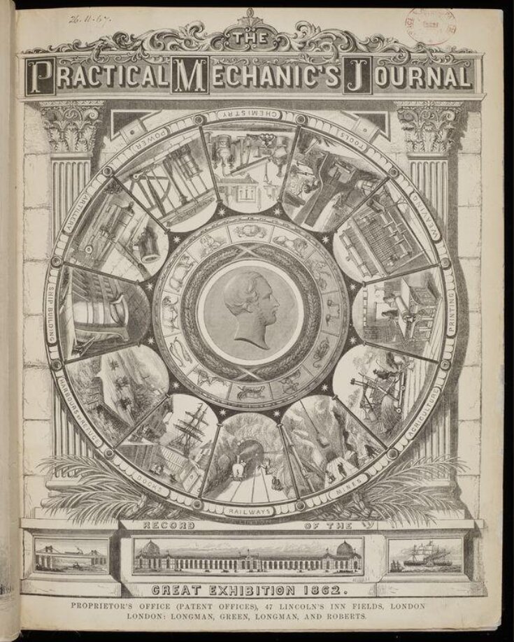 The Practical mechanic's journal record of the Great Exhibition, 1862.  top image