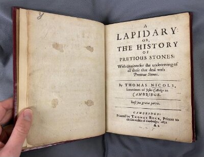 A lapidary: or, The history of pretious stones: with cautions for the undeceiving of all those that deal with pretious stones