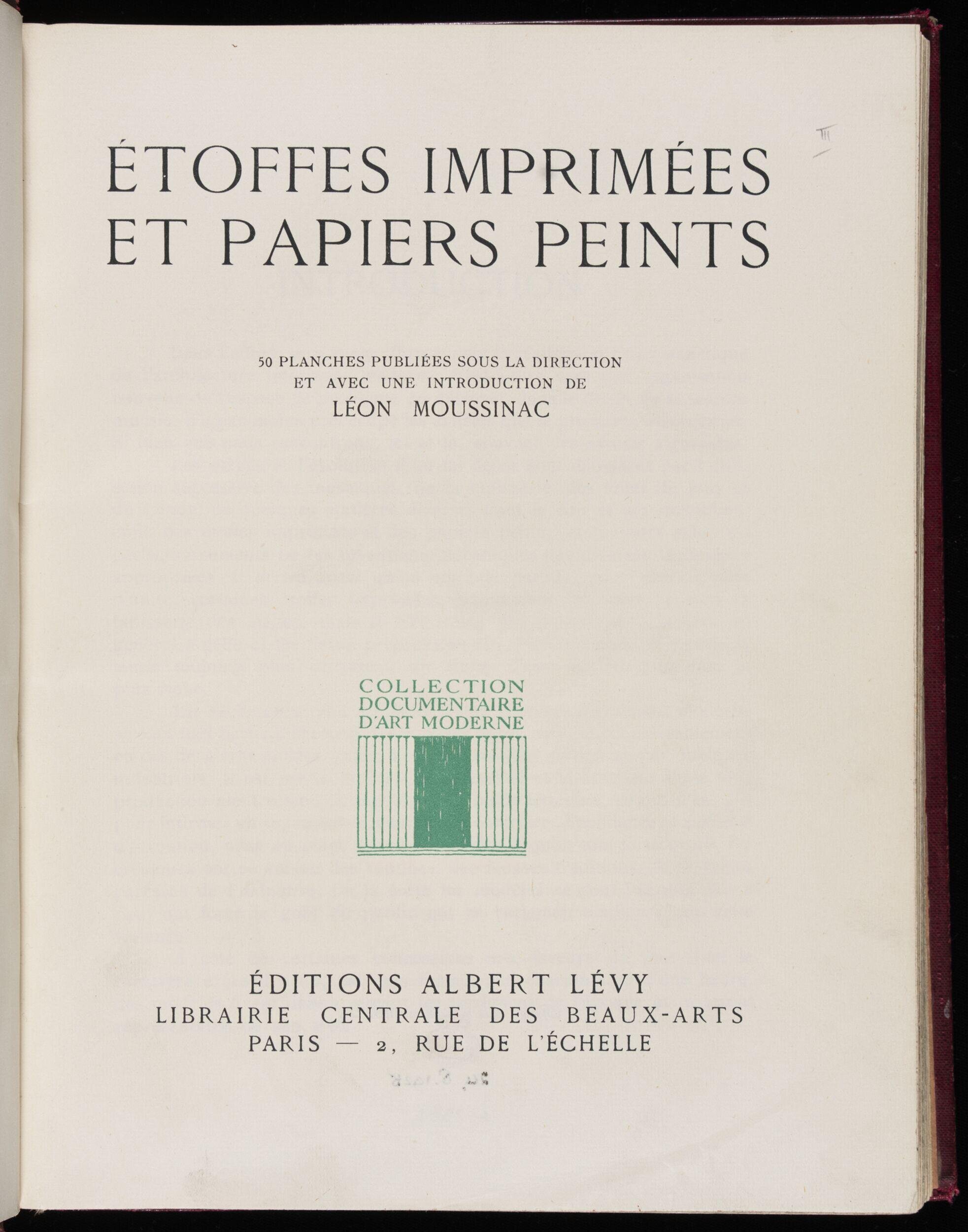 Étoffes imprimées et papiers peints
