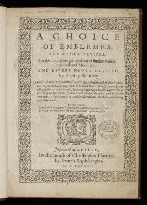 A Choice of Emblemes, and other devises