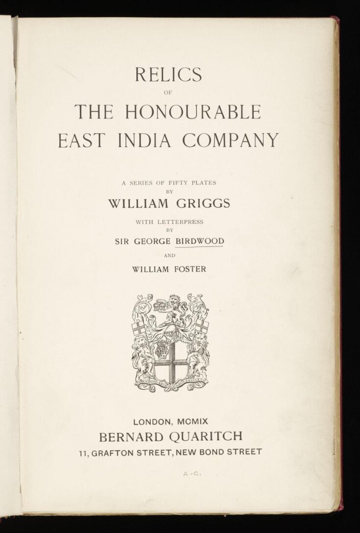 Relics of the honourable East India company | V&A Explore The Collections