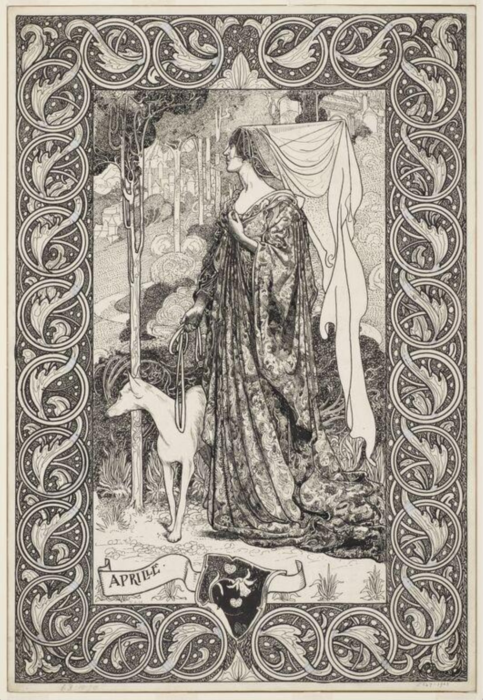 The Suitors of Aprille, Charles Robinson, 1899