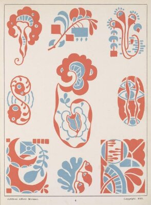Vignettes décoratives dans le goût du jour: 30 planches coloriées à la main