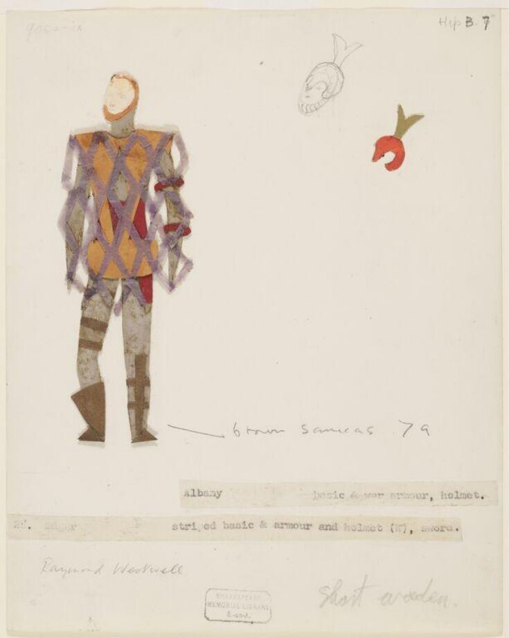 Costume design for Albany in 'King Lear' top image