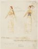 Costume design for Cordelia in 'King Lear' by Isamu Noguchi