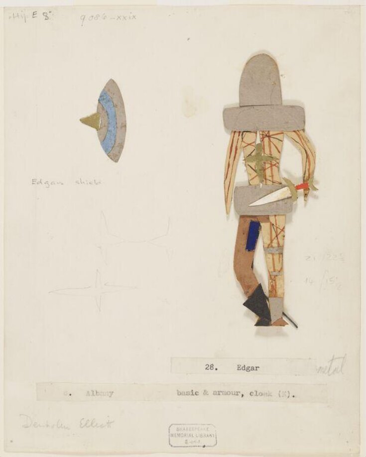 Costume design for Edgar in 'King Lear' top image