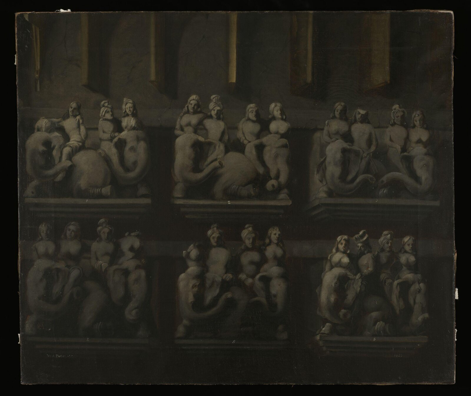 Hindu Stone Sculptures, W. A. Fulton, ca. 1850