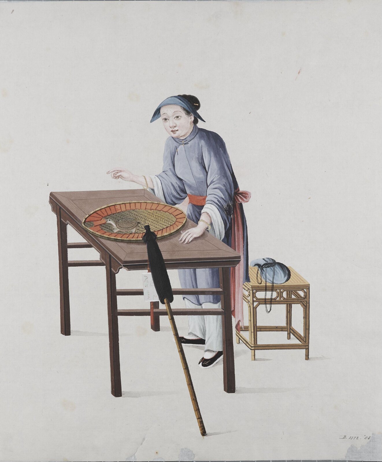 Woman Fortune Teller with Tortoise, ca. 1790