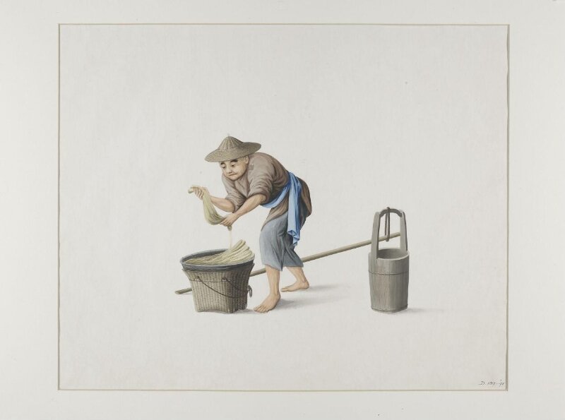 Man Selling Salted Cabbage