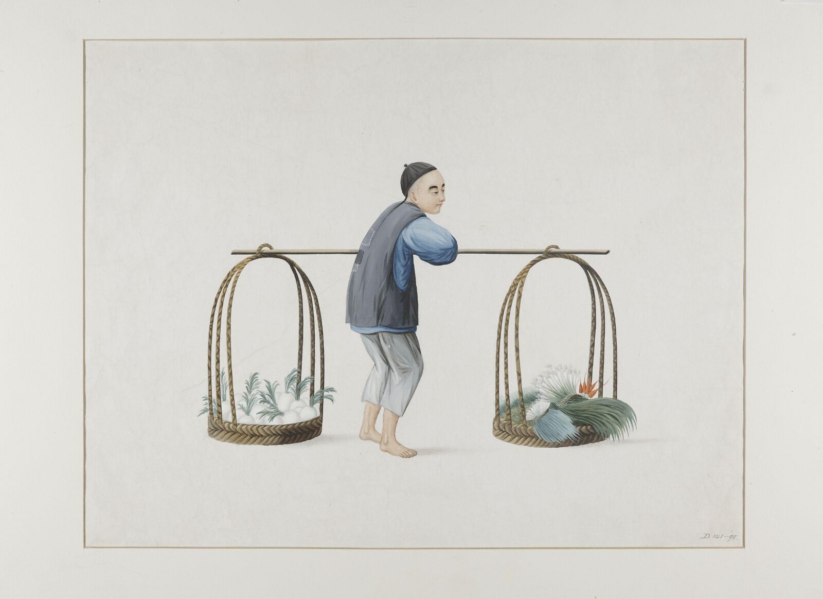 A Vegetable Seller, Puqua, ca. 1790