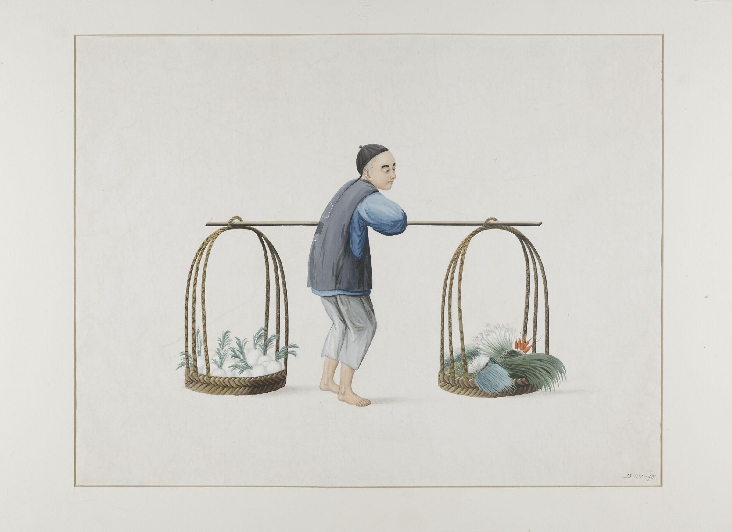 A Vegetable Seller, Puqua, ca. 1790