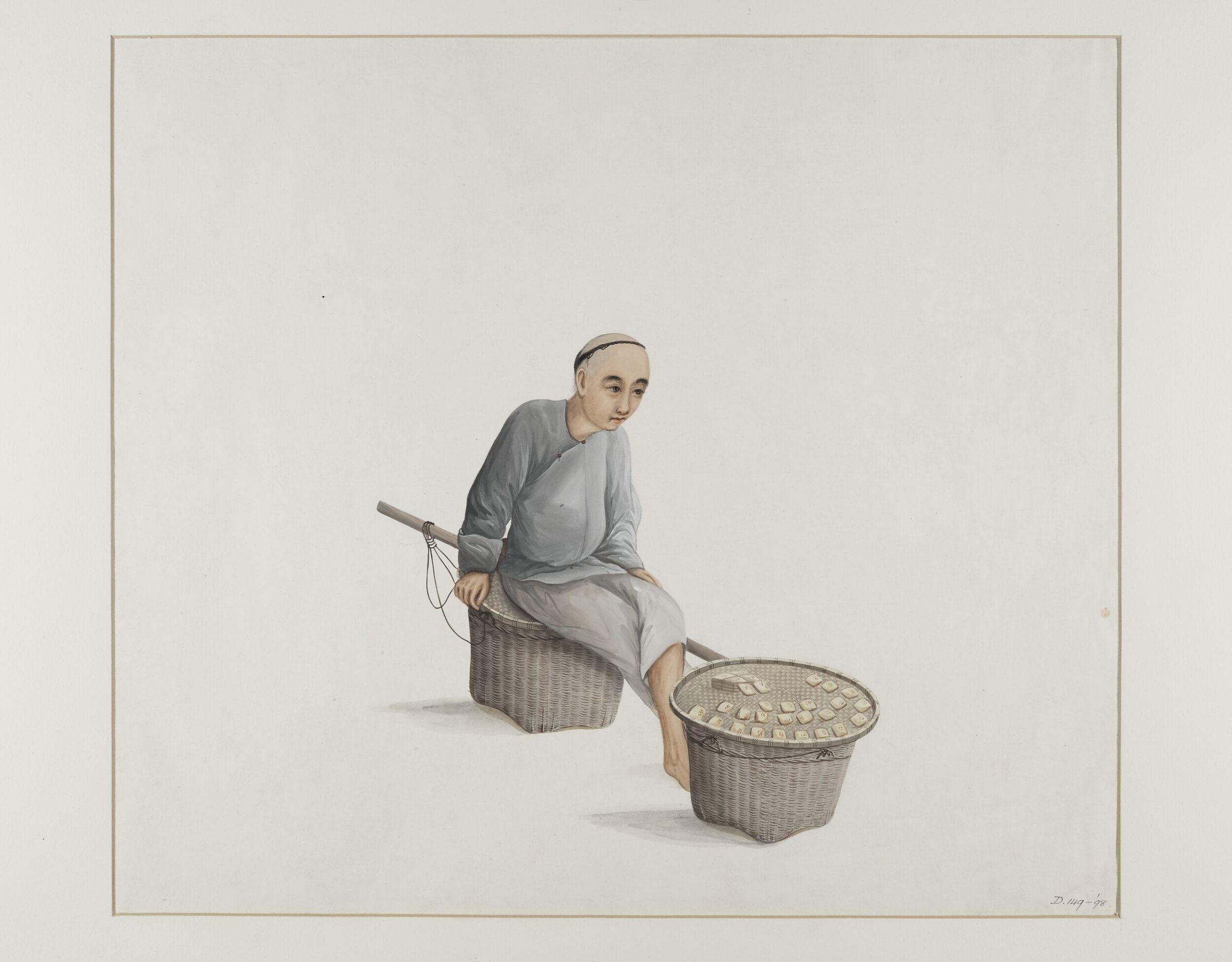 A Seller of Dried Bean Curd, Puqua, ca. 1790