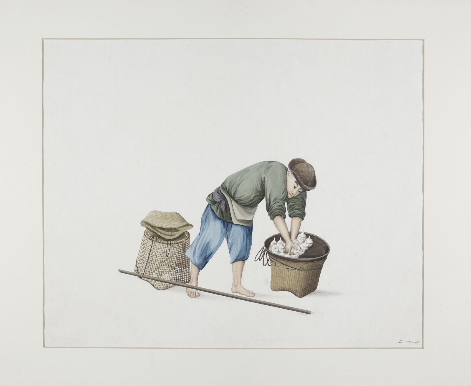 Man Selling Arowhead Plants, Puqua, ca. 1790