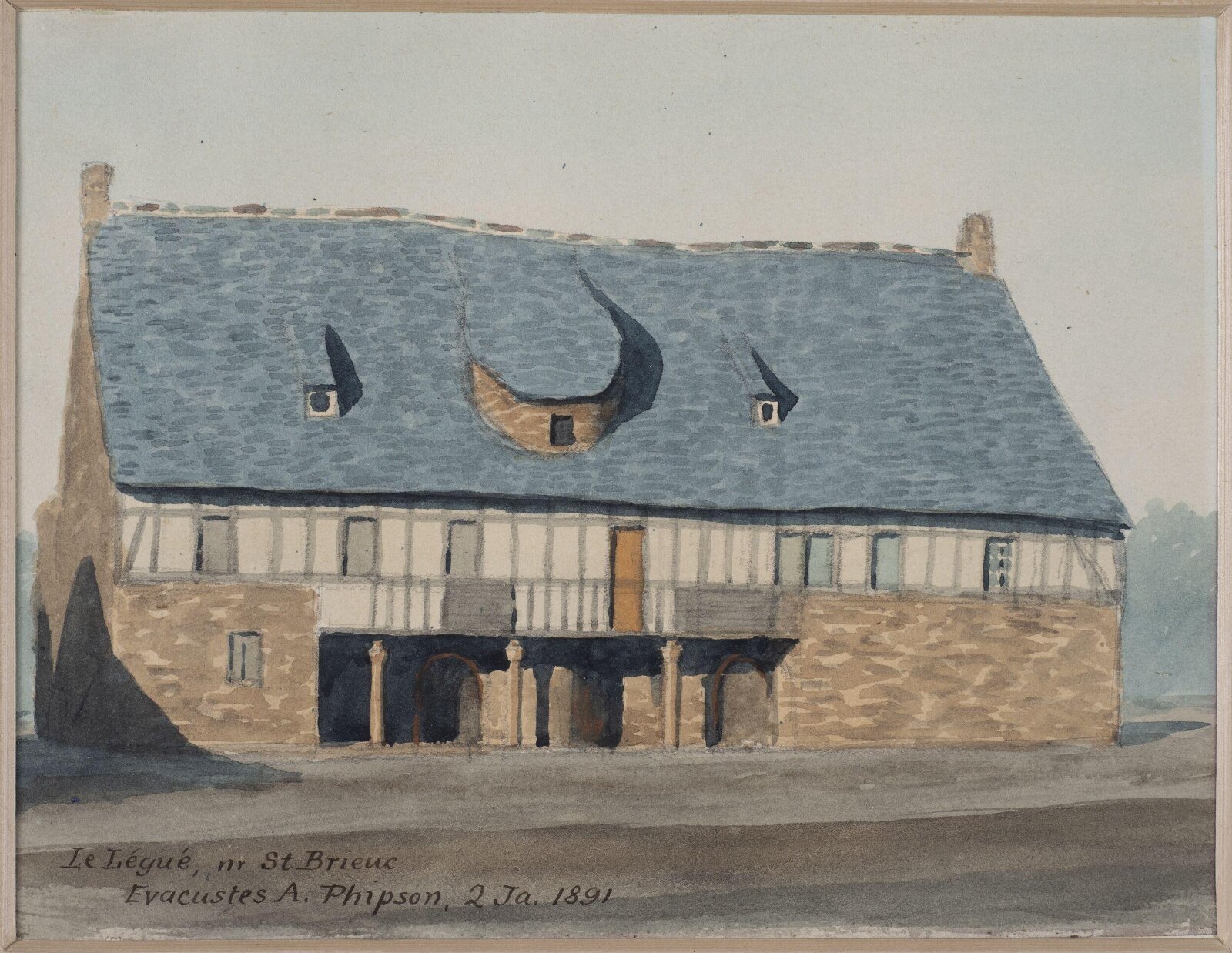 Drawing, Arthur Evacustes Phipson