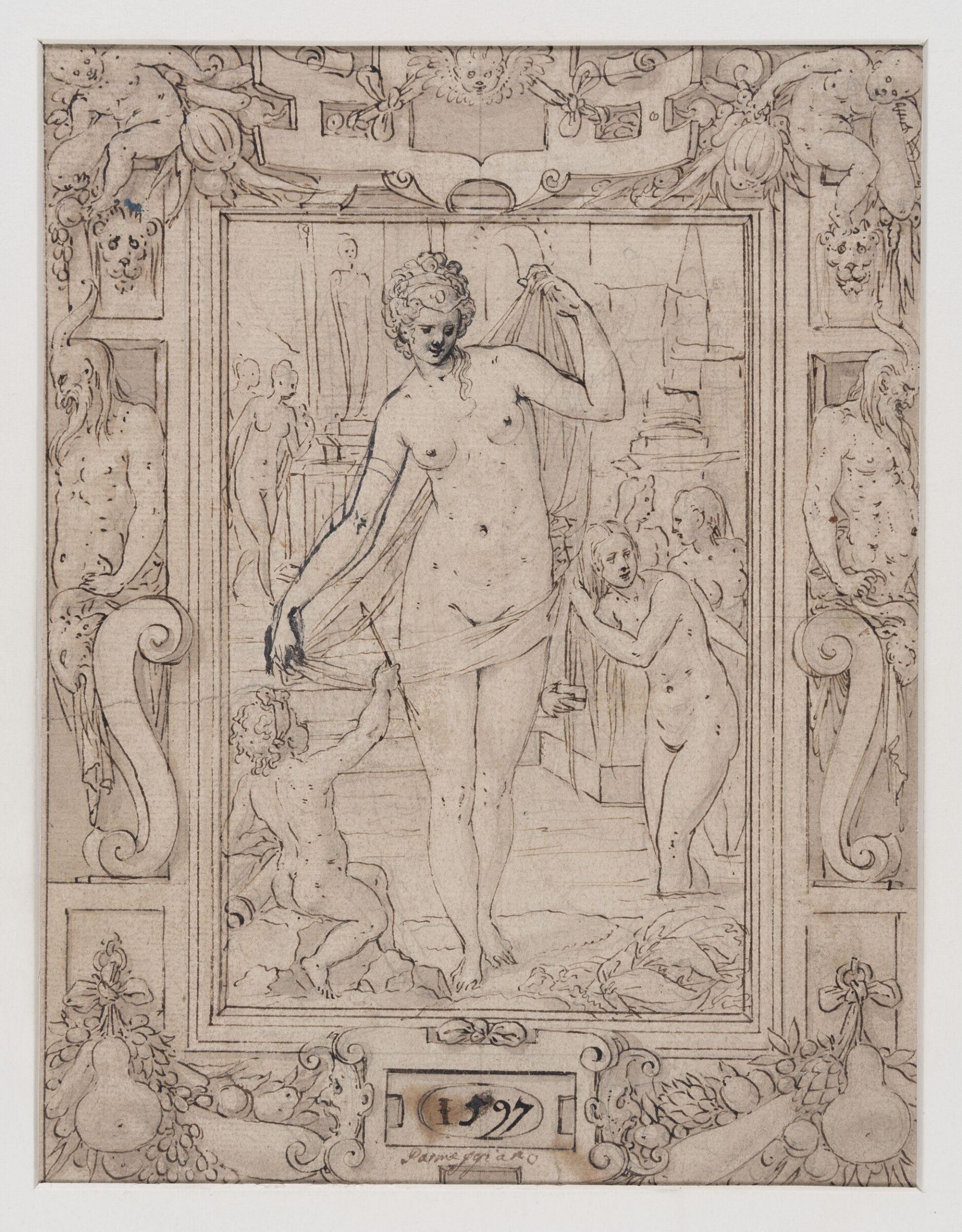Drawing, Luca Penni, 1500s