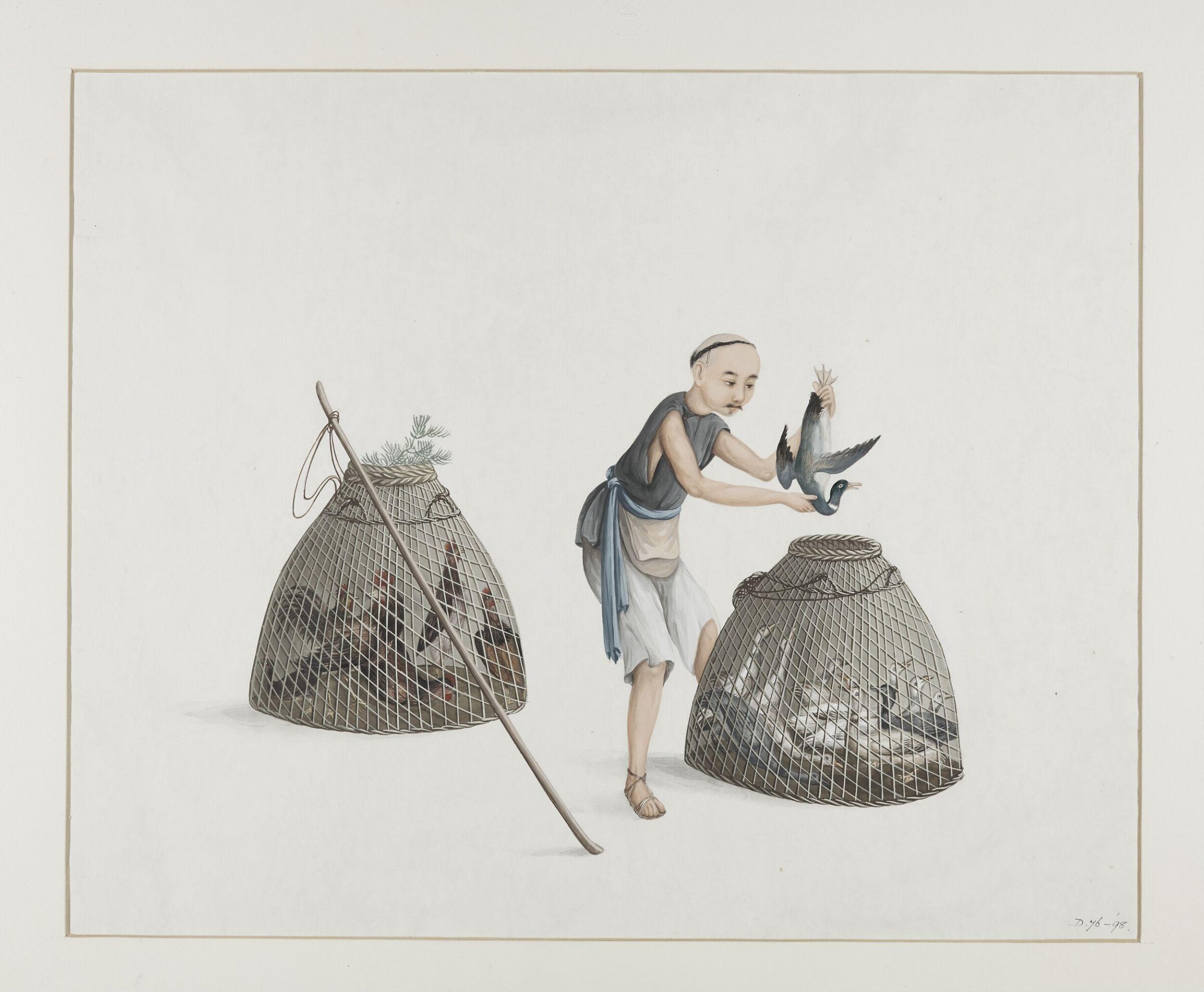 A Poultry Seller, Puqua, ca. 1790