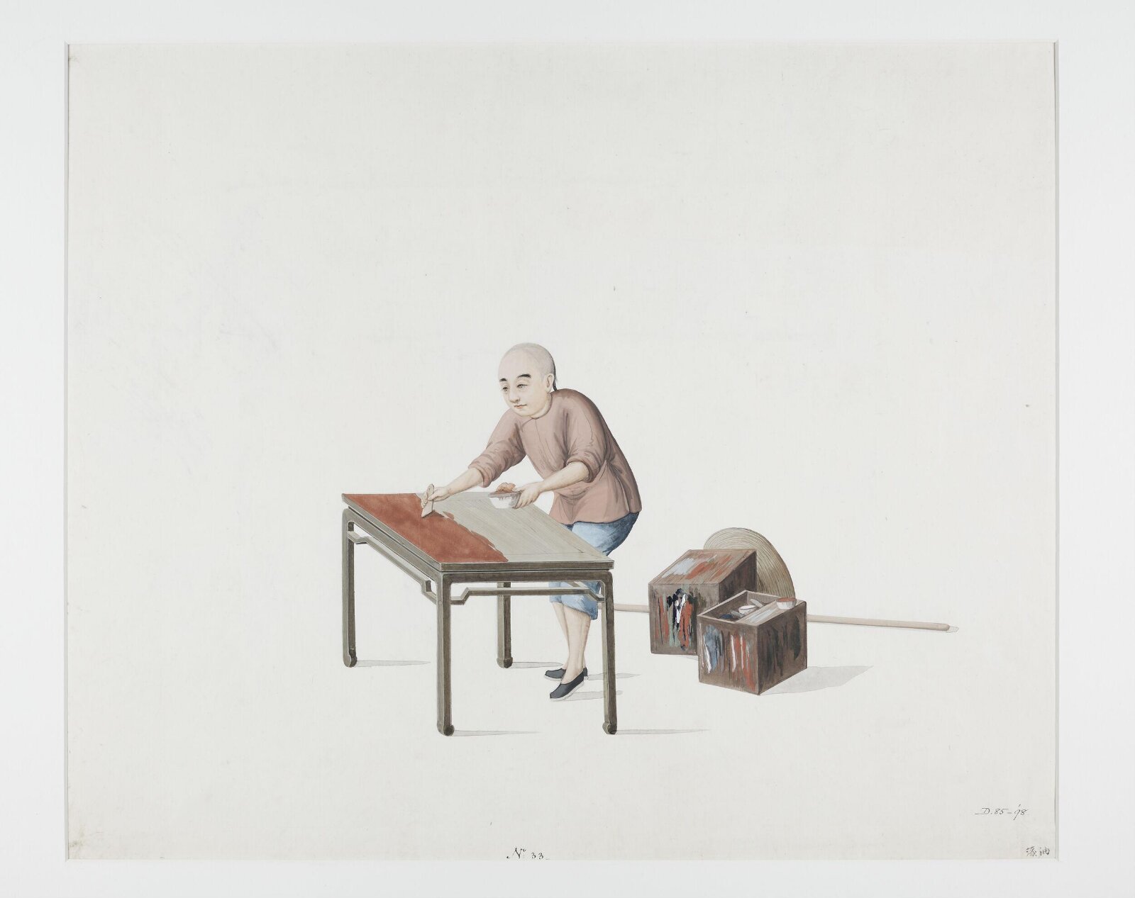 Applying Paint, Puqua, ca. 1790