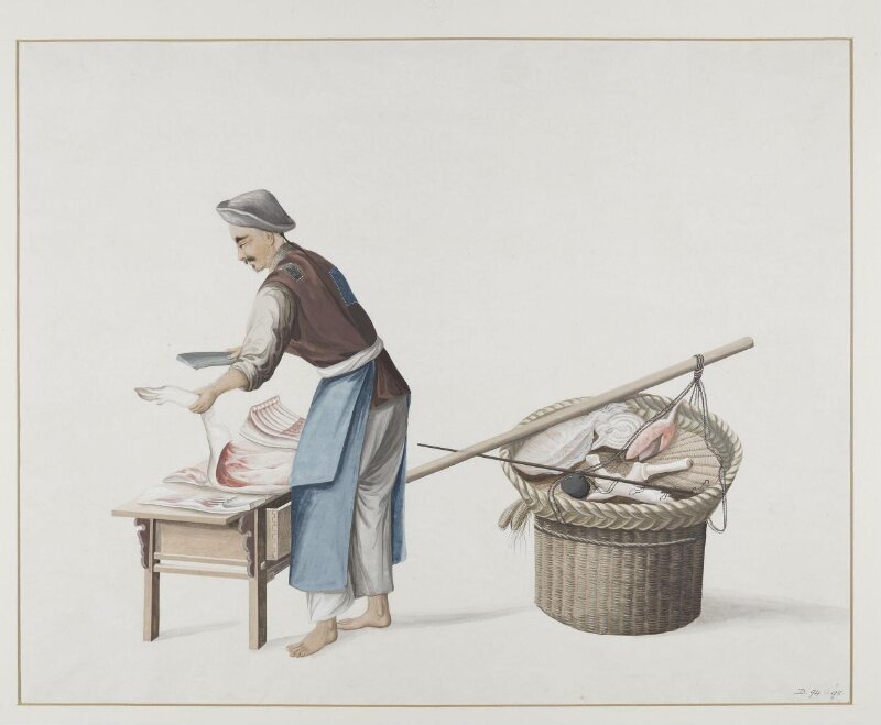 Man Selling Pork