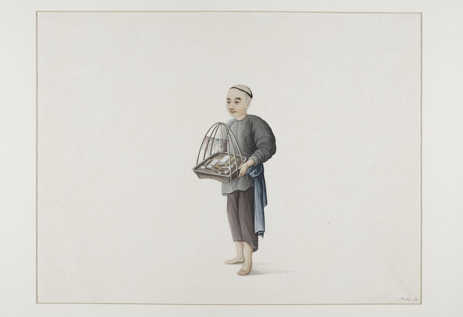 Boy Selling Sundry Goods, Puqua, ca. 1790