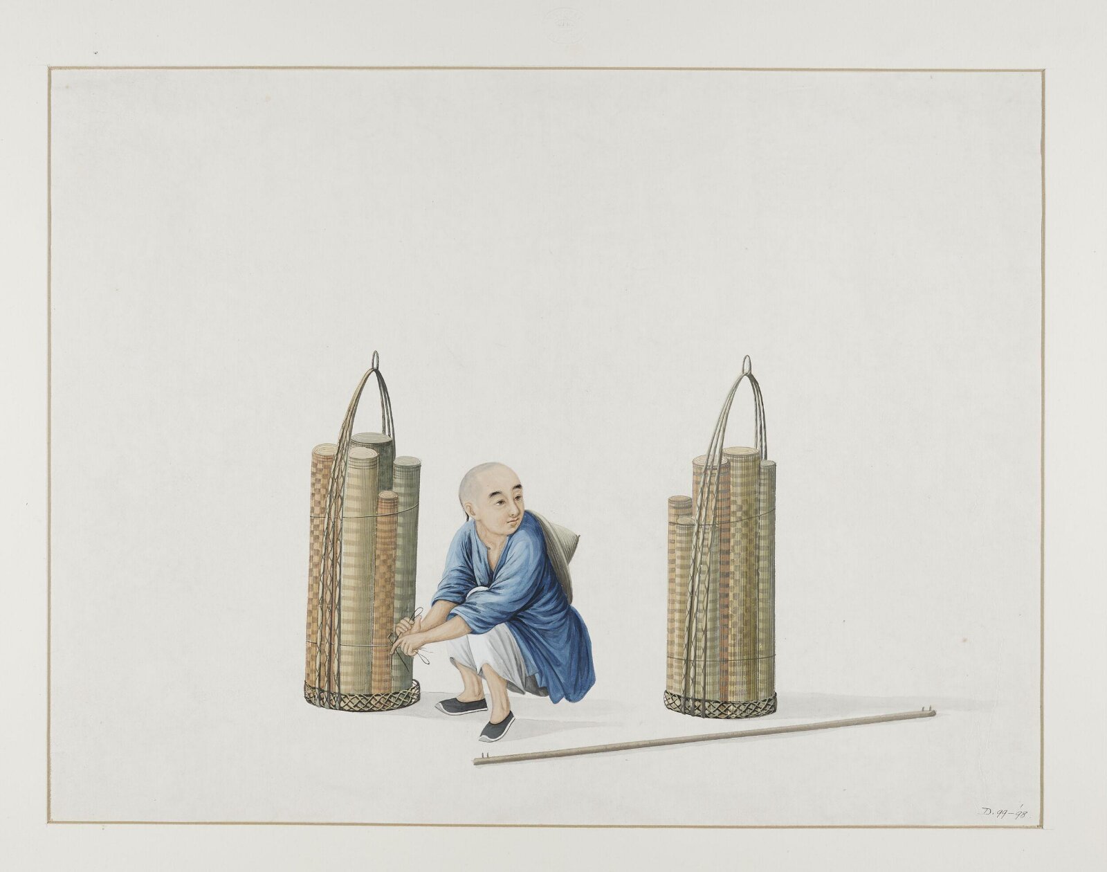 A Mat Seller, Puqua, ca. 1790