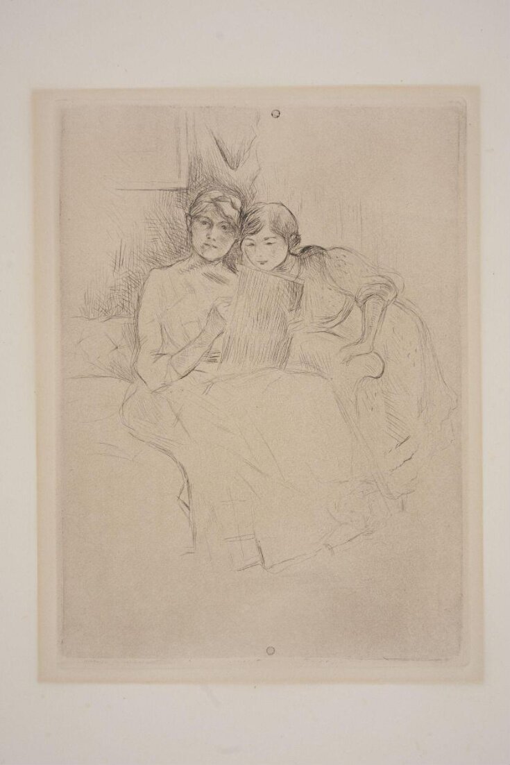 Berthe Morisot drawing, with her daughter