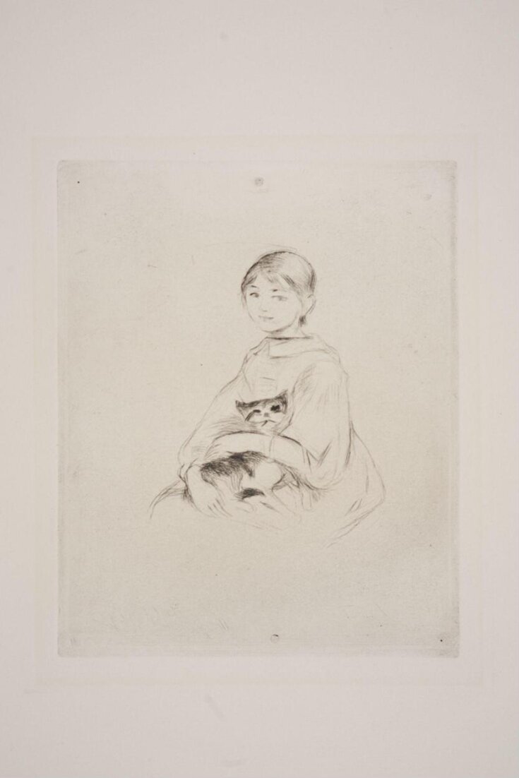 Little Girl with Cat