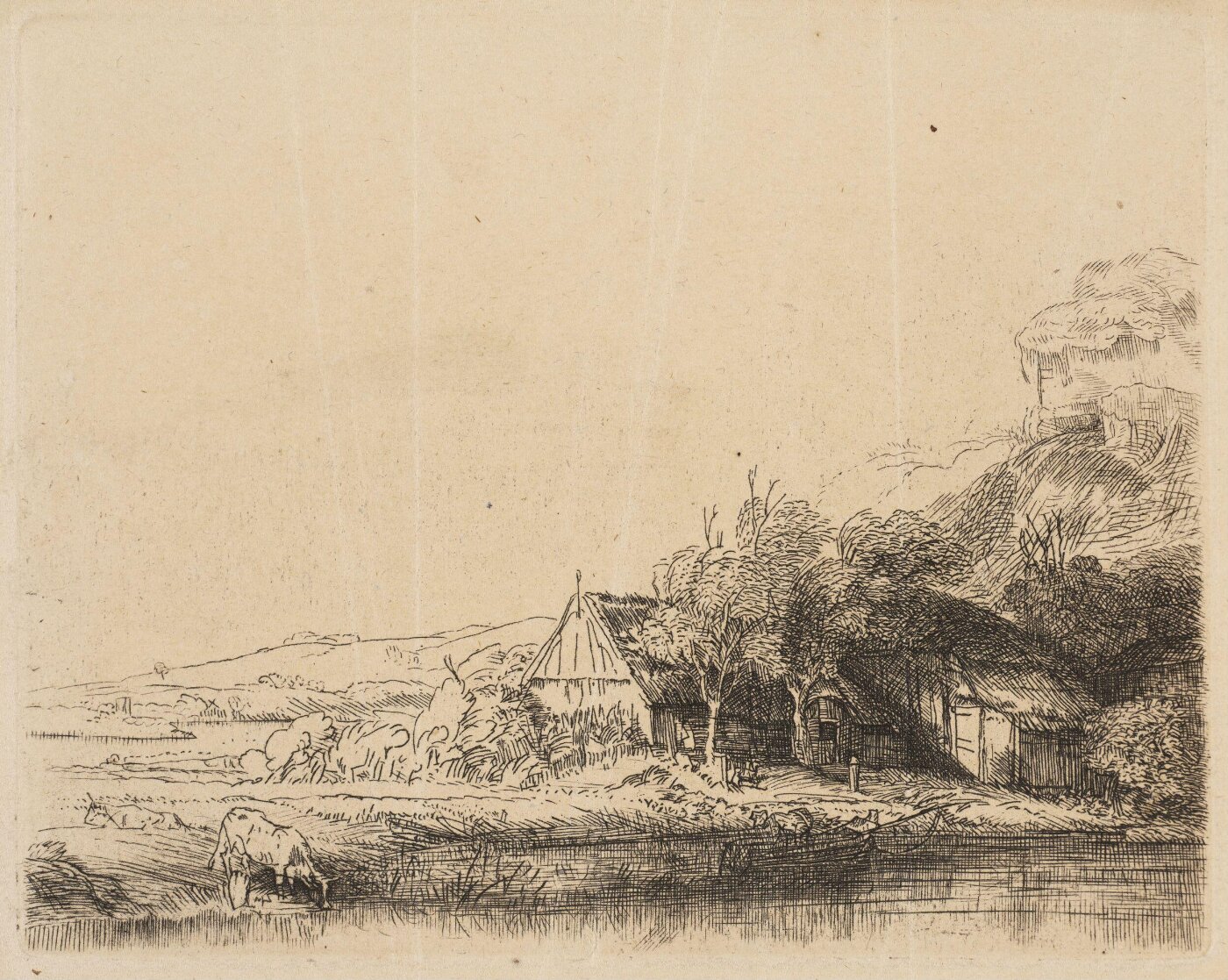 Unknown, Landscape with a cow