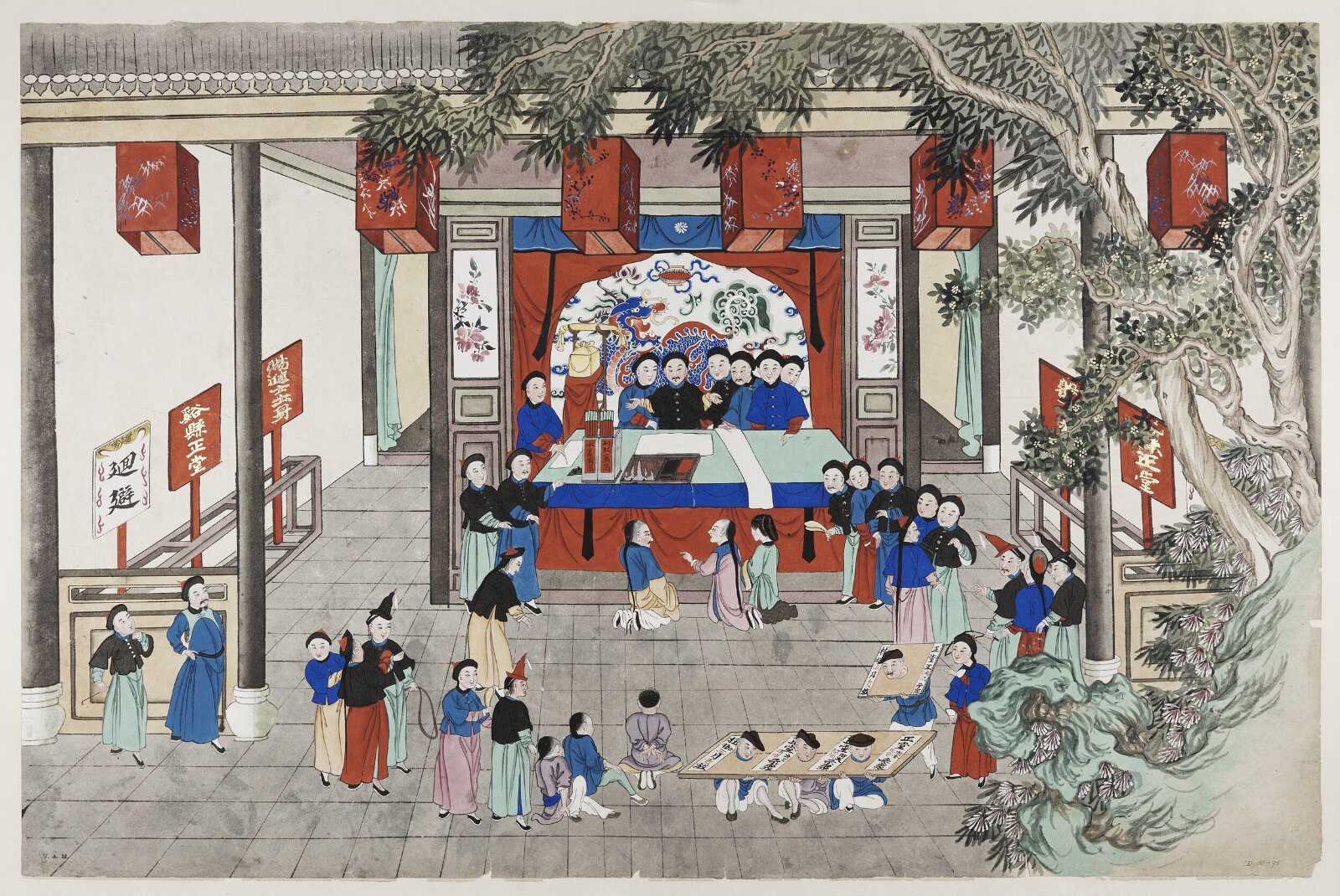A magistrate's court, 1870-1890
