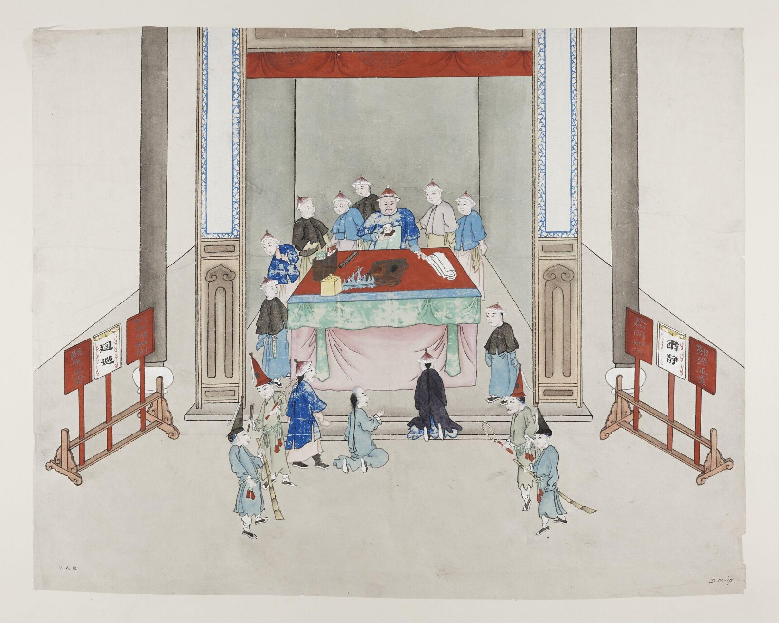 A magistrate's court, 1870-1890